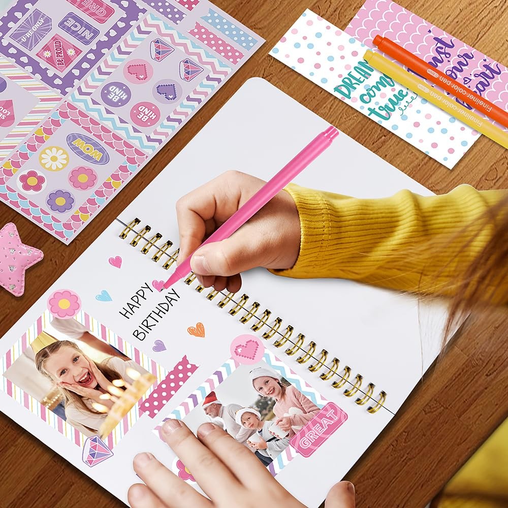 DIY Journal Kit for Girls – 200+PCS Teen Tween Girl Gifts Trendy Stuff, Stock…