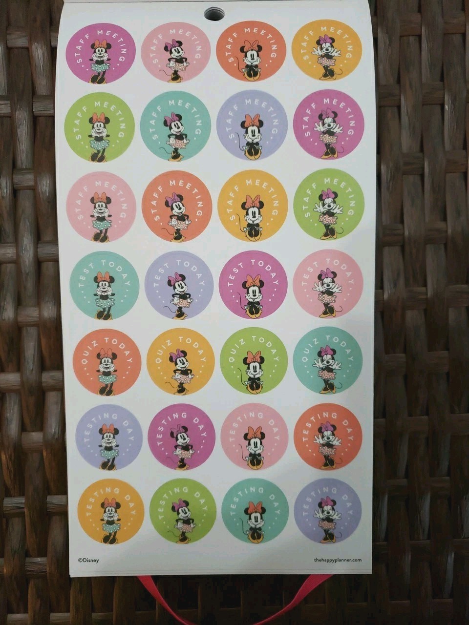 Happy Planner Disney All Smiles Minnie Mouse Teacher VALUE PACK STICKERS 767 Pcs