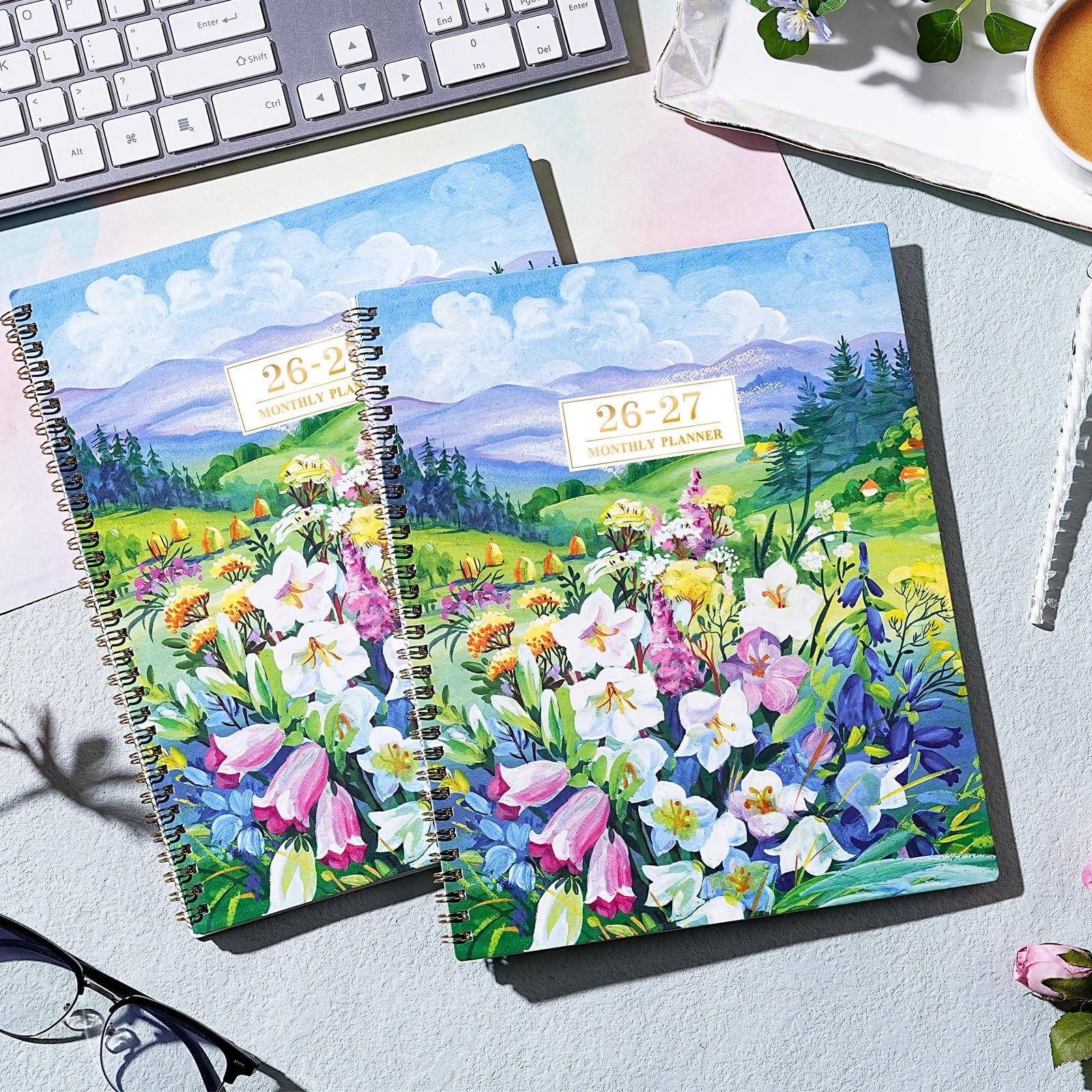 Monthly Planner 2026-2027 – 2 Year 9 inches x 11 inches, Multicolor