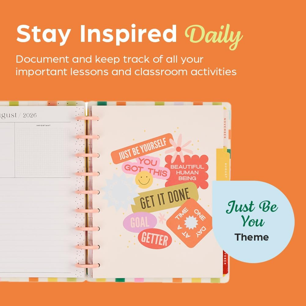 Happy Planner Disc-Bound 12-Month July 2026–June 2027 Planner with 3 Extra Month