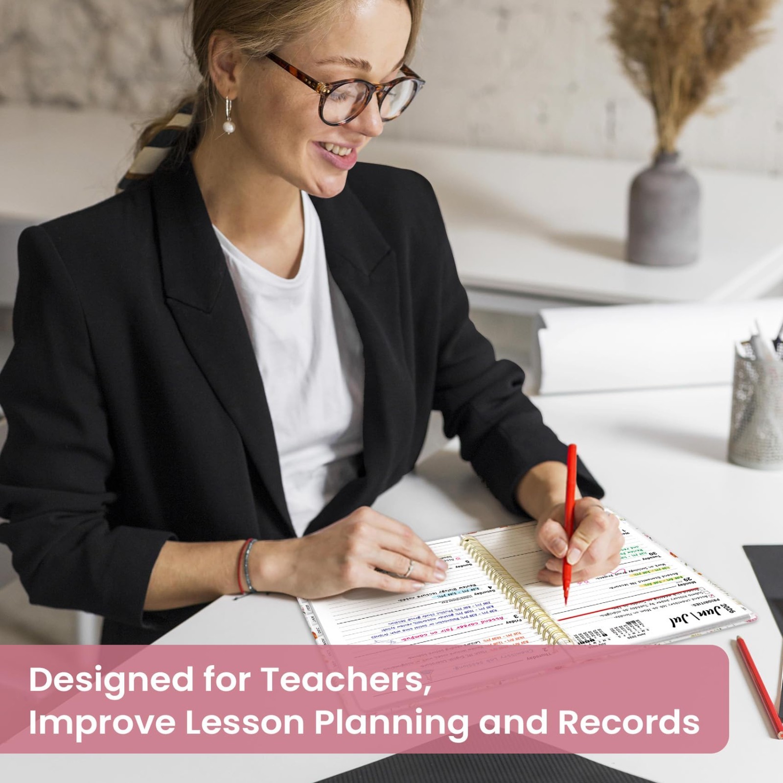 Academic Year Planner 2026-2027, Monthly Weekly Calendar, Hardcover Agenda with