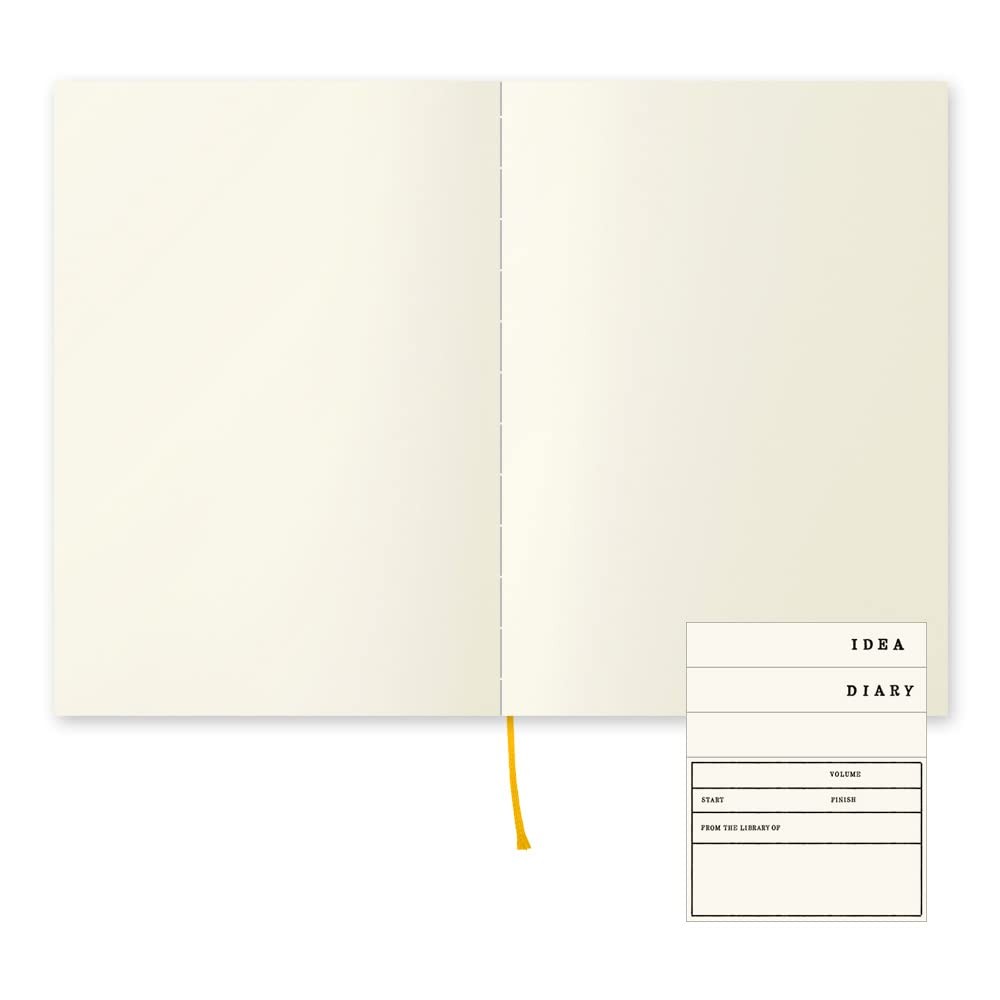 DESIGNPHIL 15293006 Midori Notebook, MD A5, Unruled A White