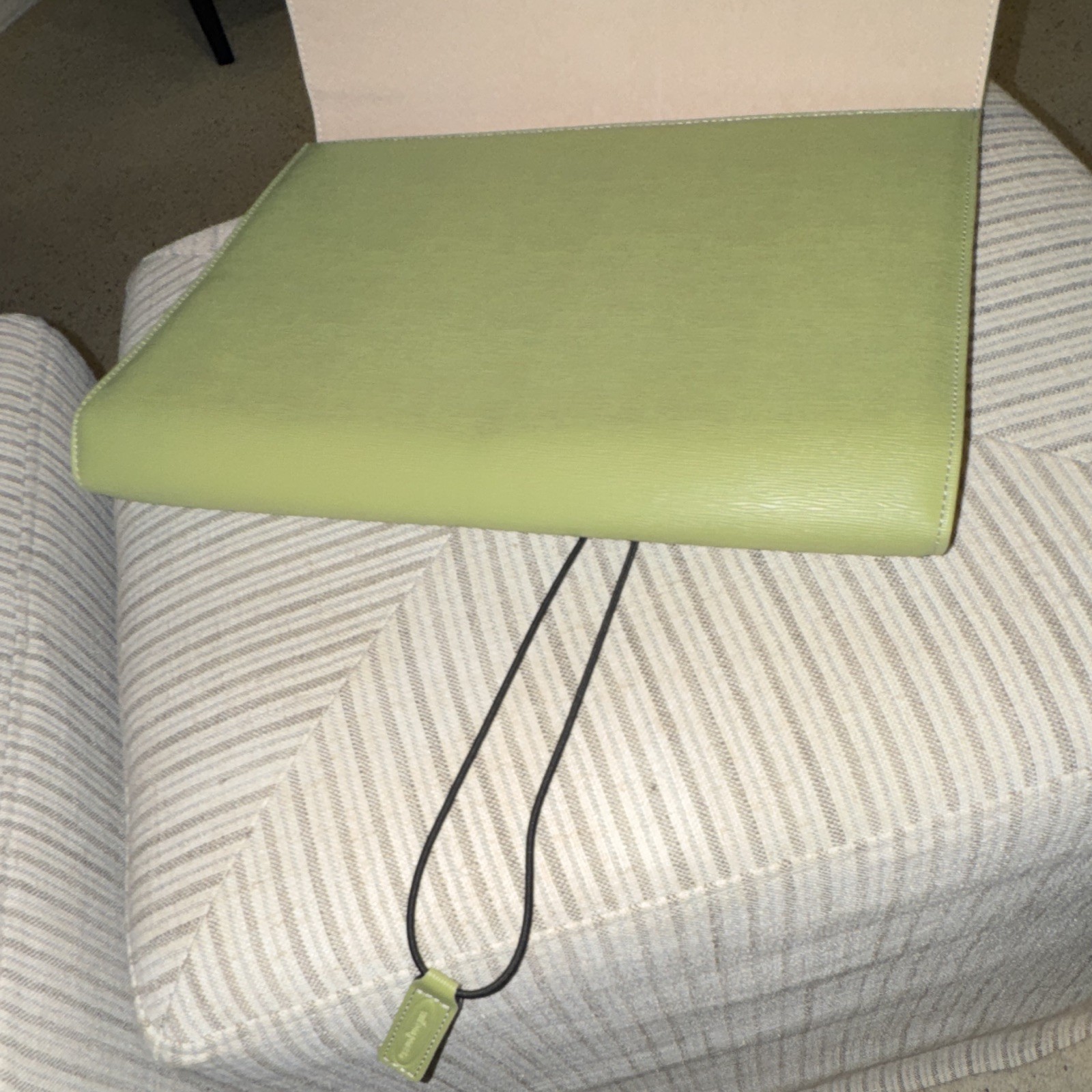 Wilson Jones Light Green Organizer Binder Cover w/ Elastic Strap Closure