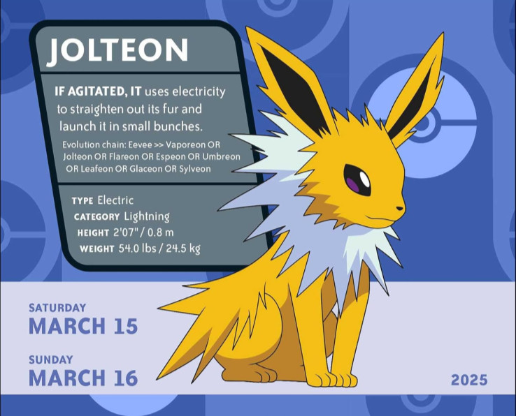 Pokemon 2025 Day – To – Day Calender English Version