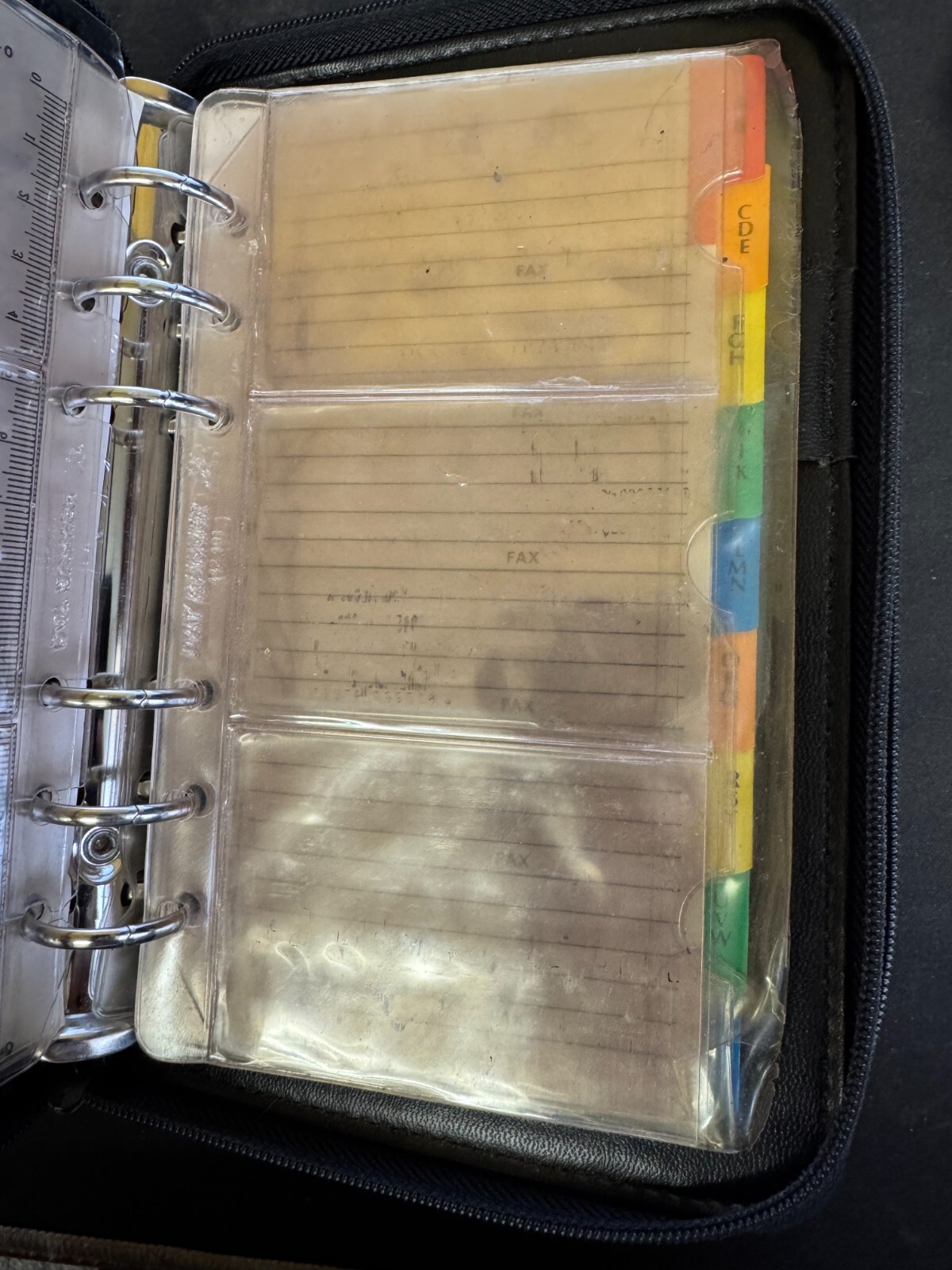 Vintage Enzo Baglioni Organizer Planner Wallet Fillable approx 8inx6in