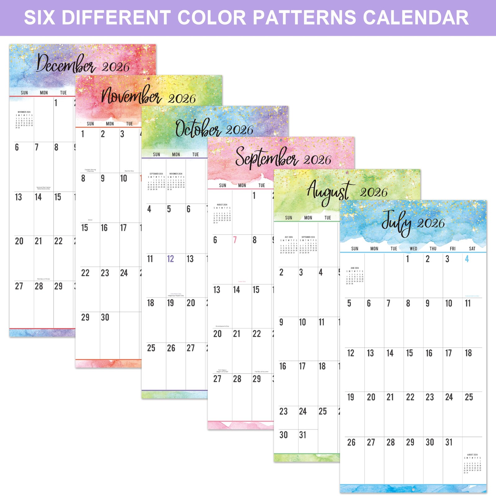 Calendar 2026-2027 – Wall 2026-2027, 18-Month 12 inch x 24