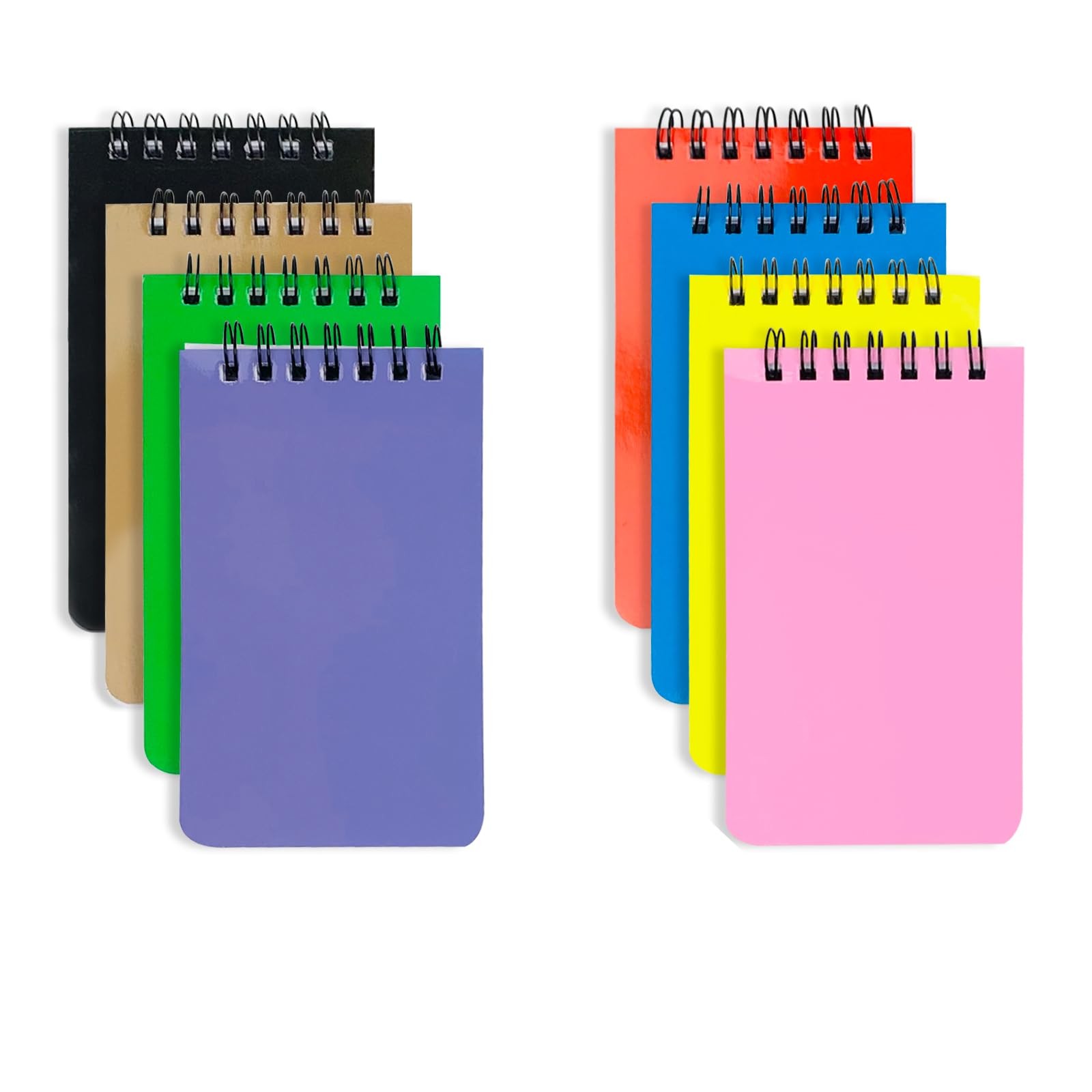 KTOJOY 8 Pack 3*5, Yellow, purple, green, brown, black, pink, blue, red