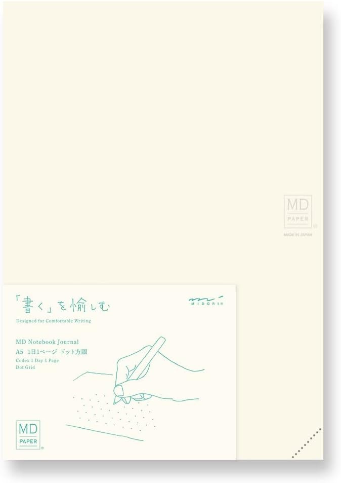 DESIGNPHIL Midori 15313006 Notebook, MD Journal, A5, 1 light blue