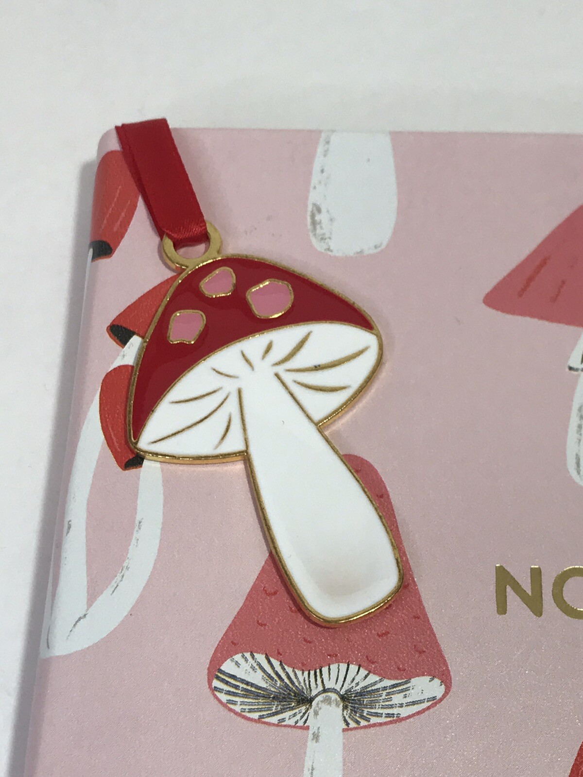Eccolo Gooseberry Moon Mushrooms Lined Journal Notebook Bookmark Elastic Band