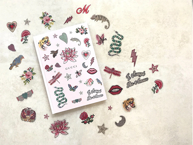 【Gucci notebook】 Supplement to a Japanese magazine. “Gucci DIY Sticker Notebook