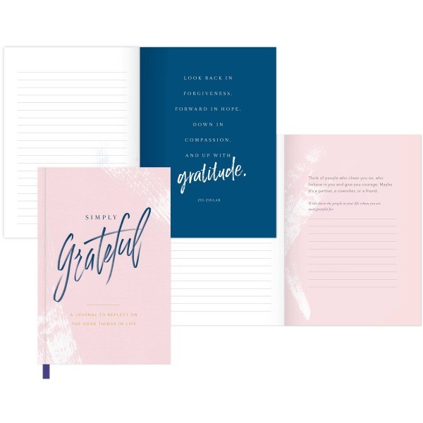 Simply Grateful Journal: Guided Notebook for Women, 5×7 Inches, 176 Pages