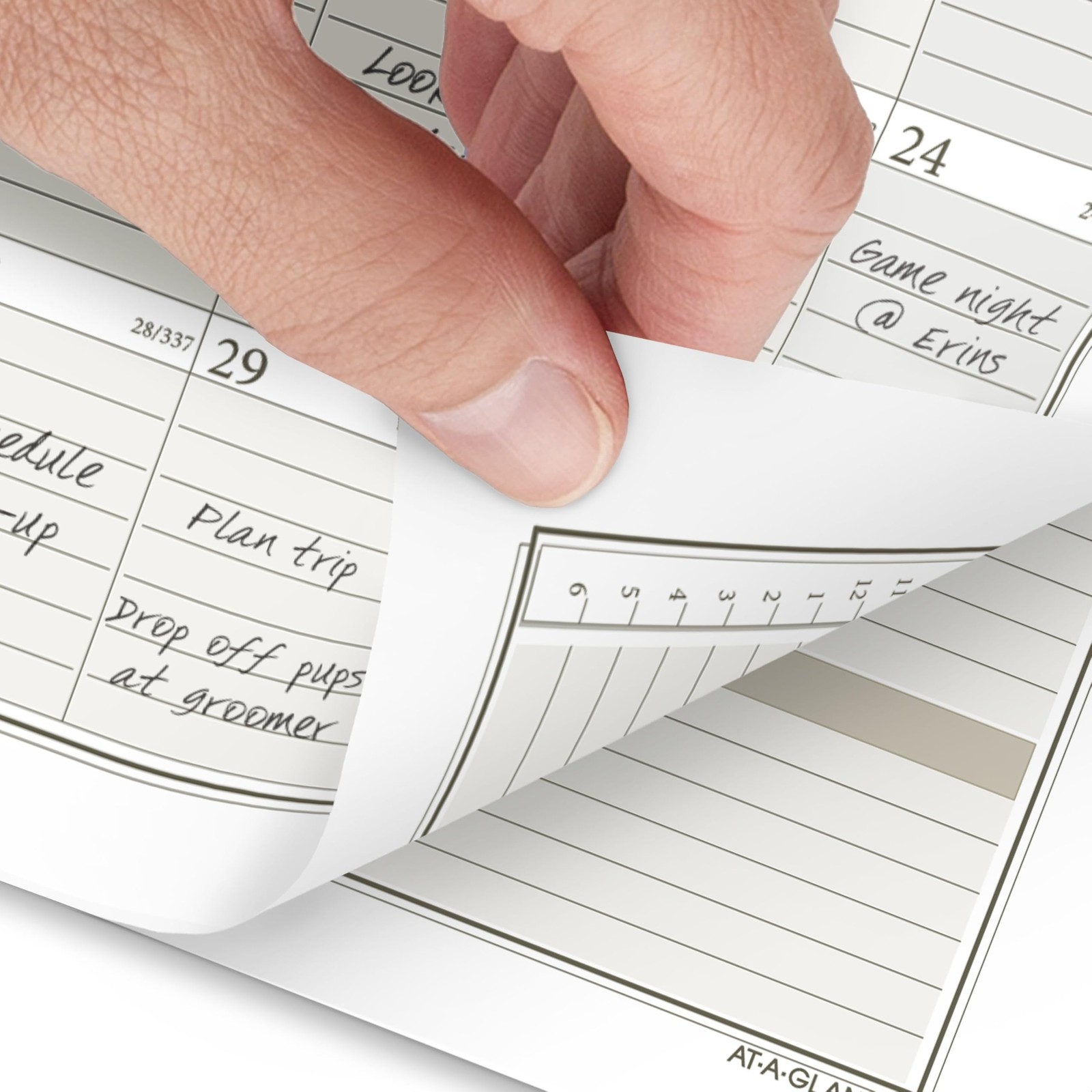 AT-A-GLANCE 2026 Planner Refill, Weekly & Monthly, 3.75″ x Size 3, White