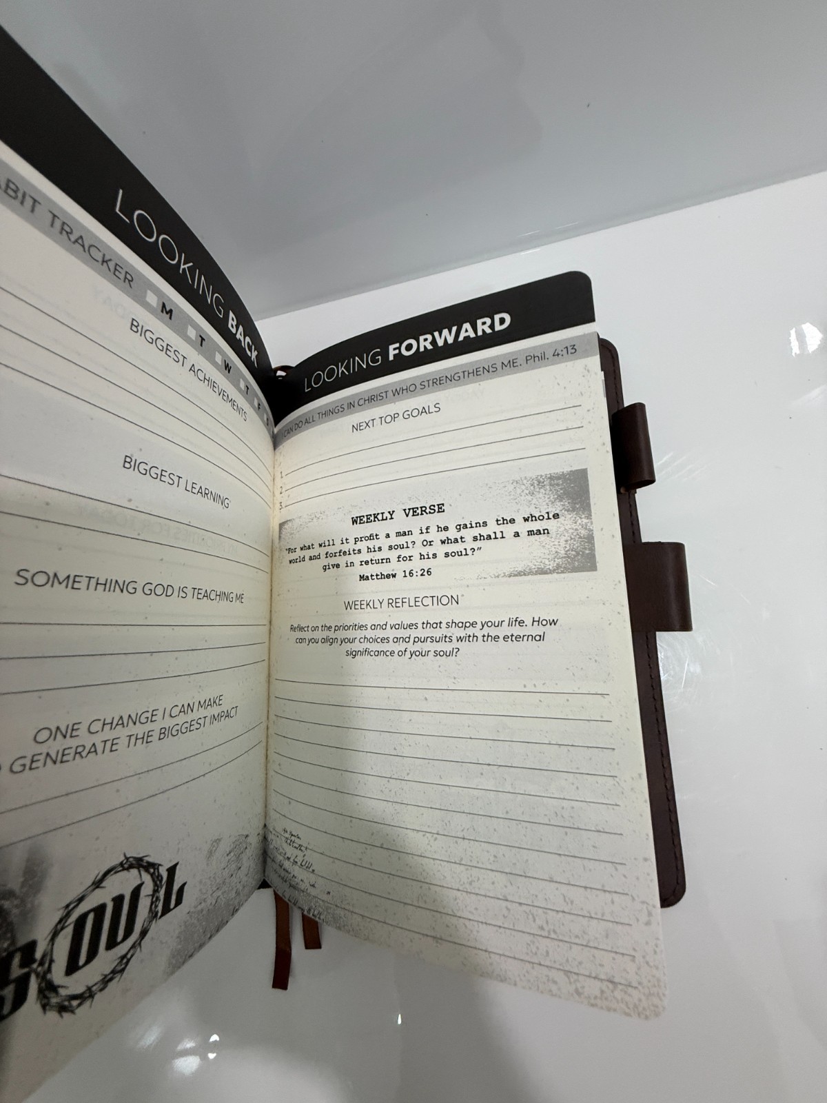 Prazoli Leather Christian Prayer Journal For Men Daily Devotional Bible Study Ne