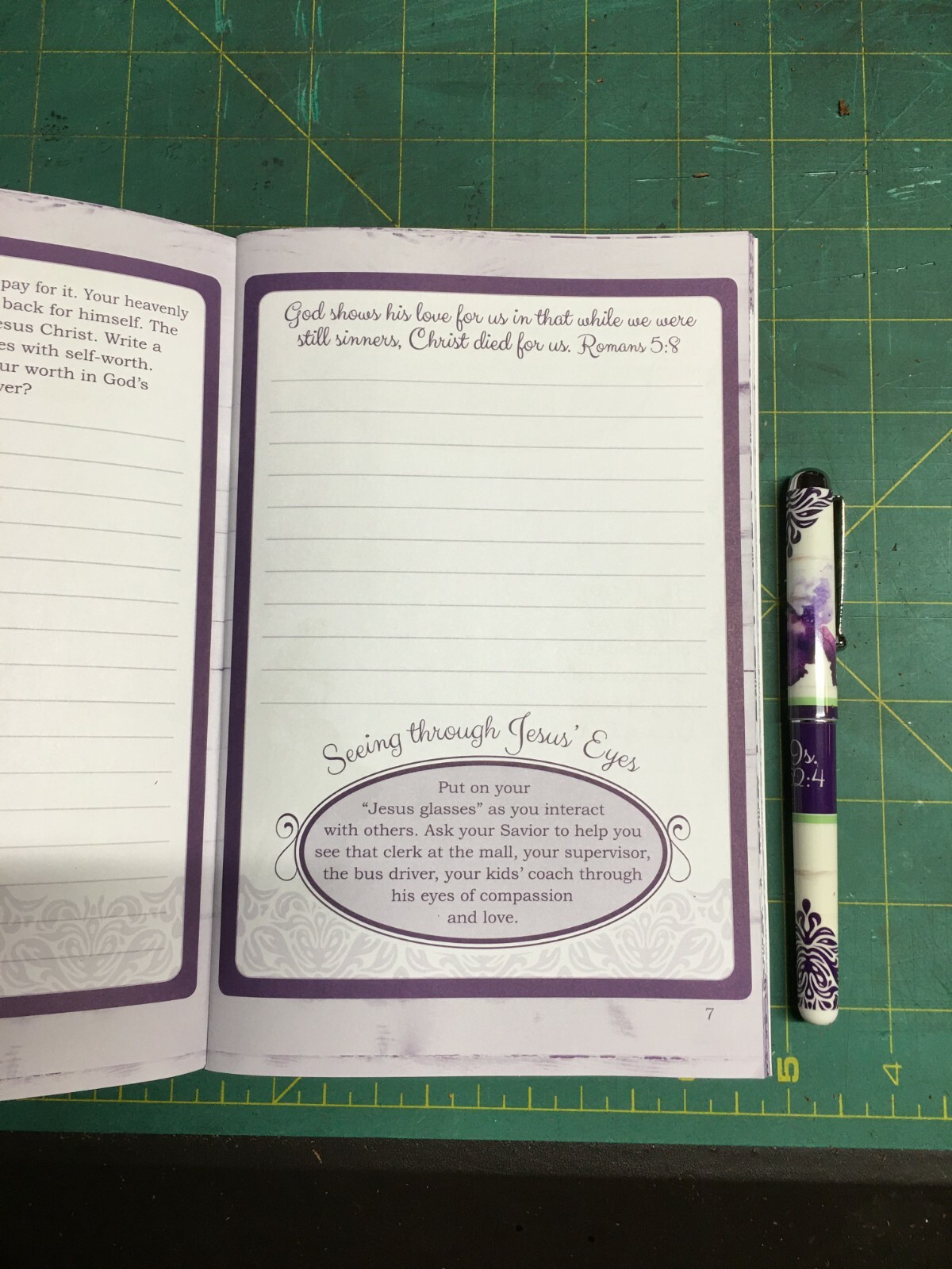 Genuine handmade Leather Prayer Journal w/ pen – the Woman God Sees, KJV or ESV