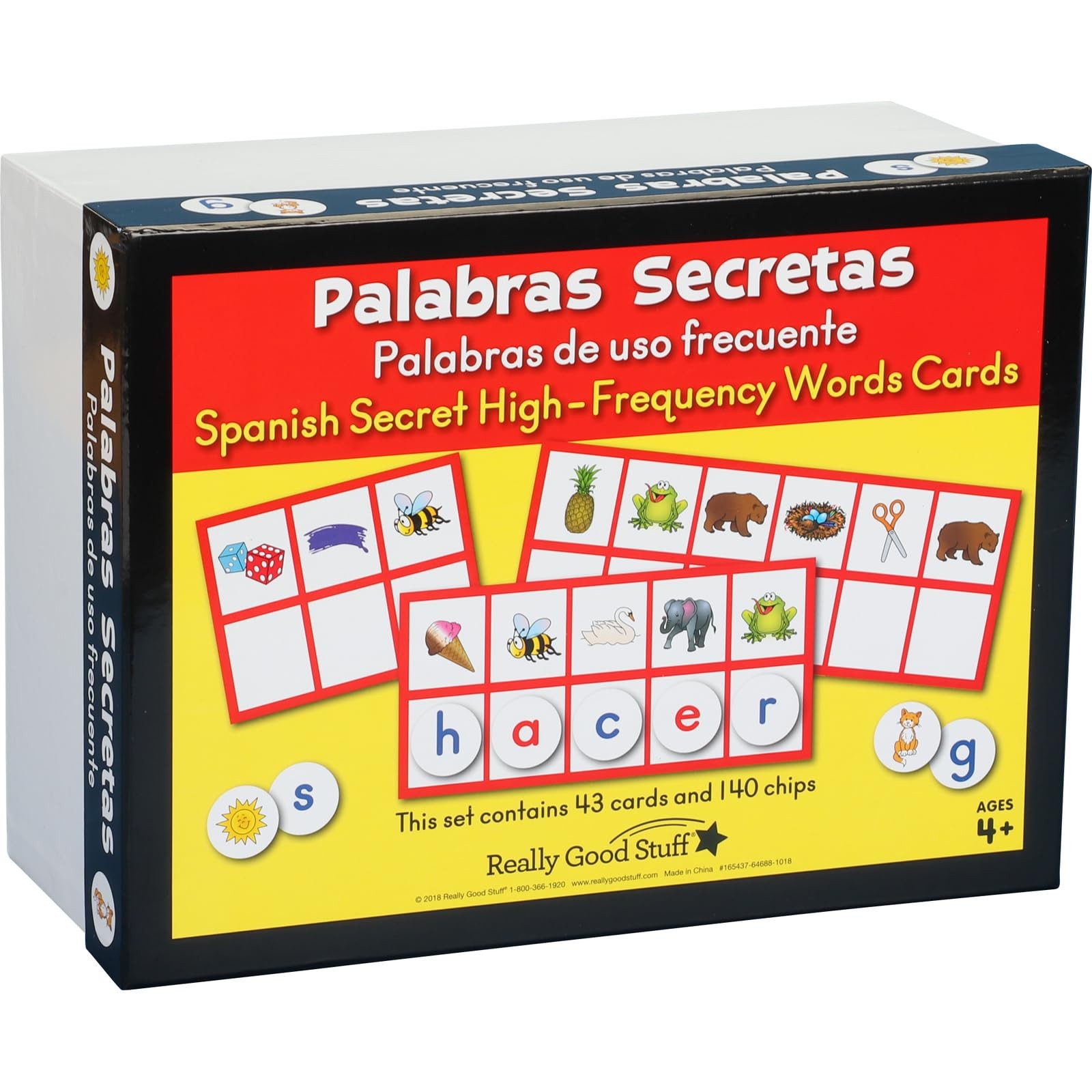 Really Good Stuff Palabras Secretas: High-Frequency Small, Yellow and Red