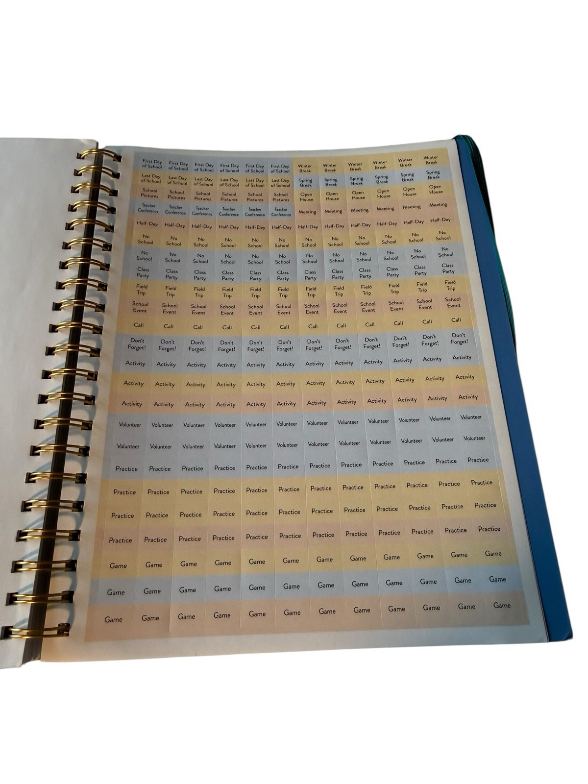 New Designer Papers Ultimate Planner 11 X 8.5 Peacock Colorful Tab Dividers
