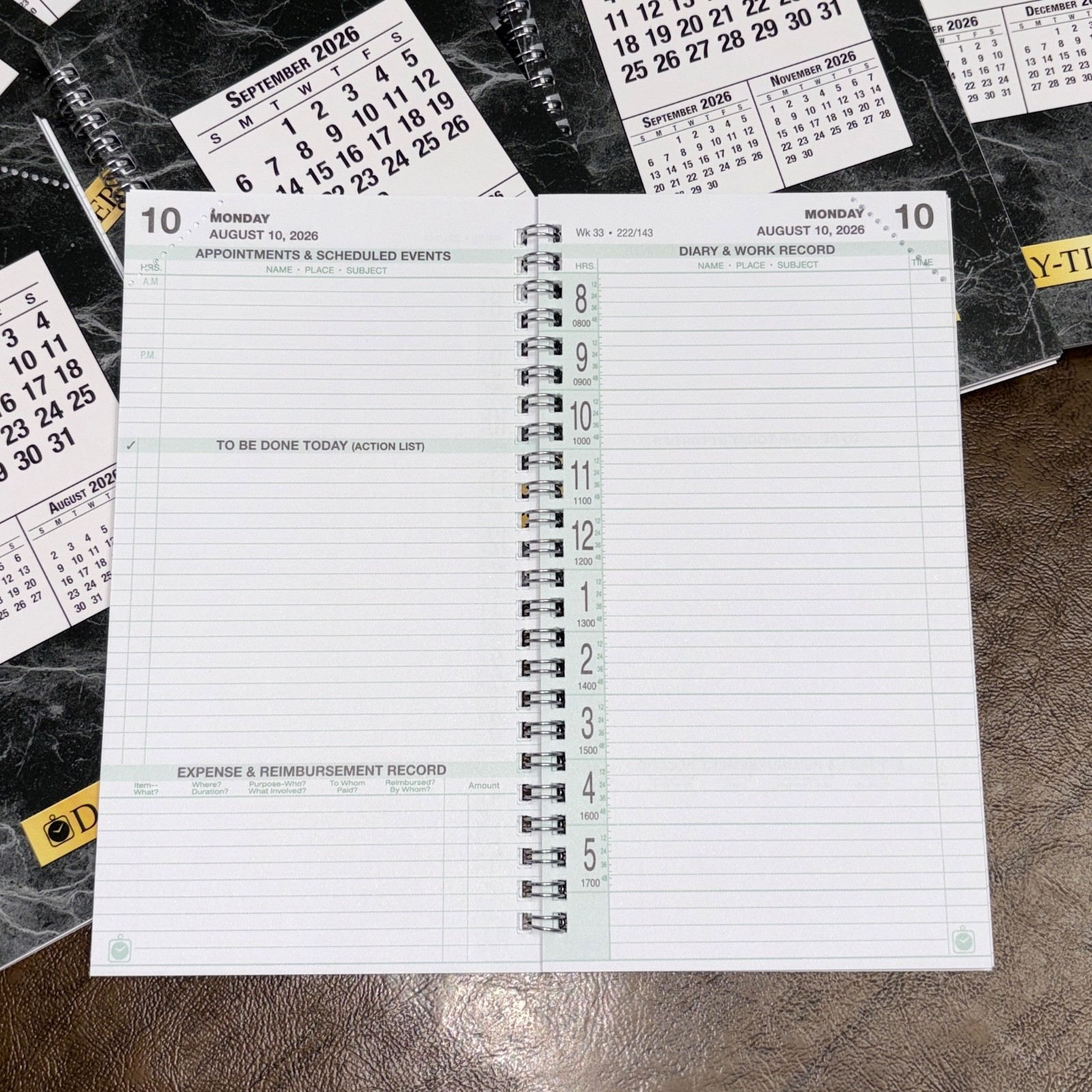 Day-Timer July 2026-June ’27 Pocket Wirebound 2 Page/Day Original Planner Refill