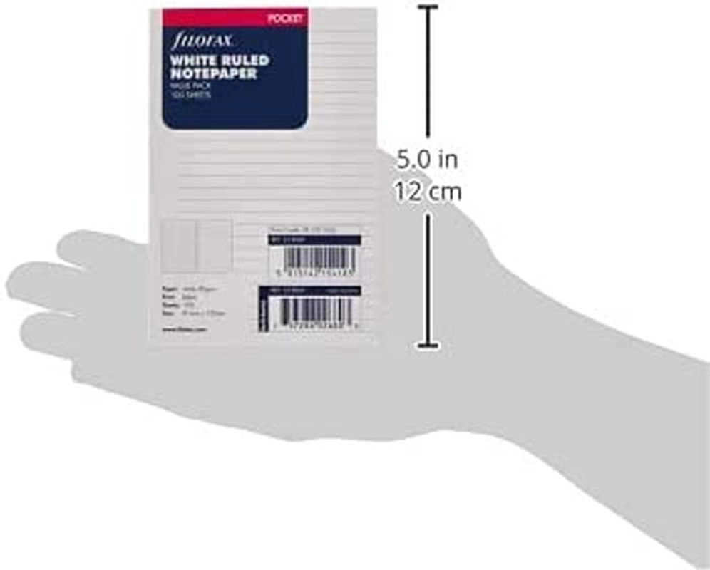 Pocket Ruled White 100 Pack (B213047)
