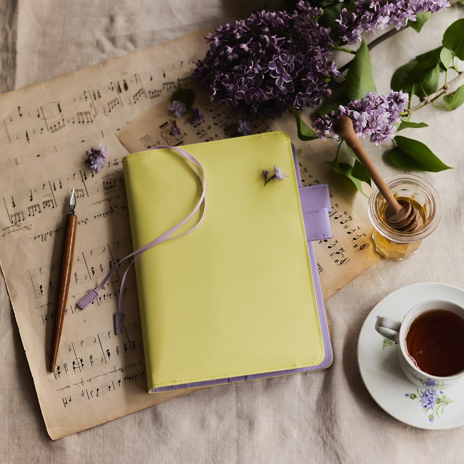 Hobonichi Techo Cousin A5 Cover Colors Honey Lilac Yellow Purple Japan