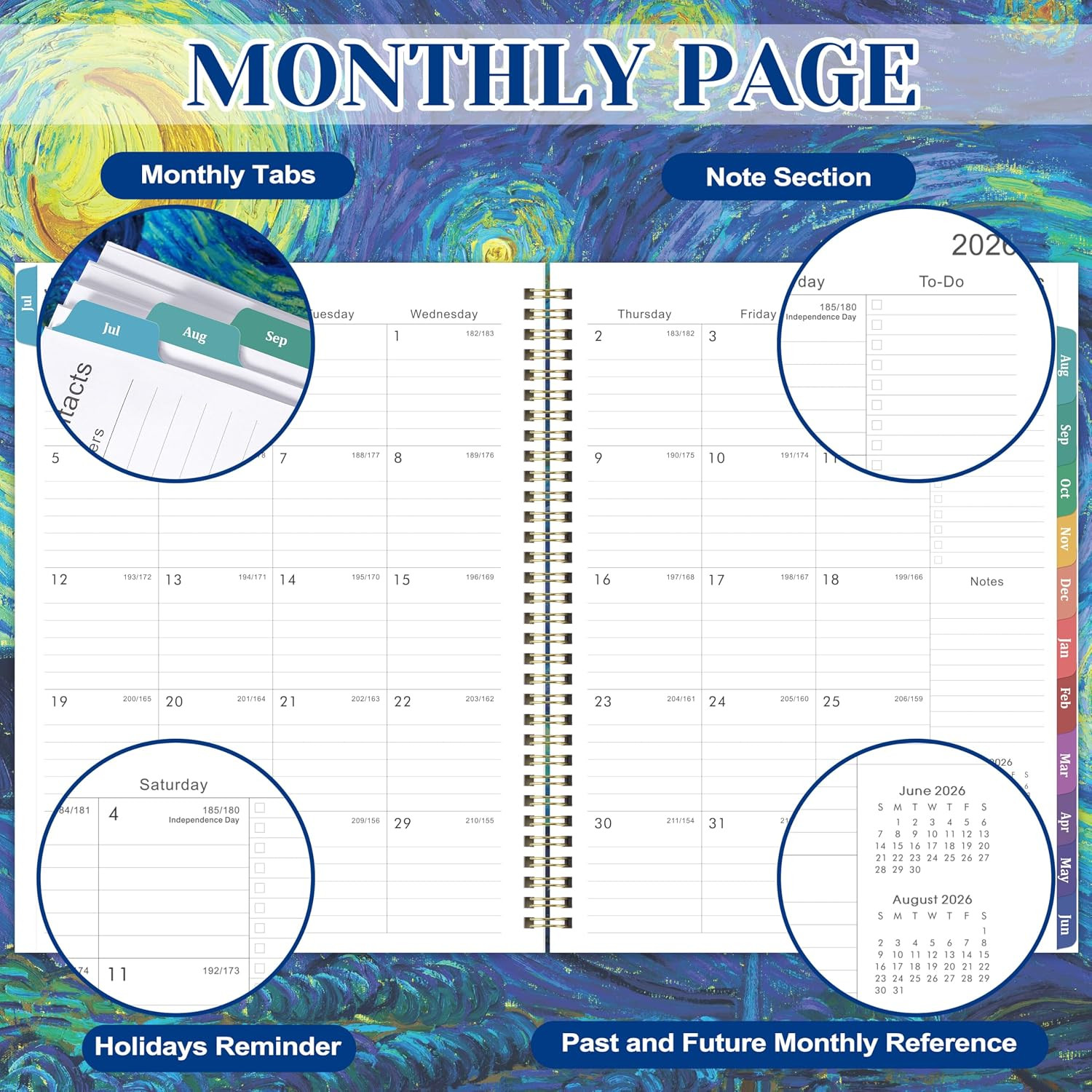 2026-2027 Planner – 9″ x 11″ Weekly and Monthly Academic Planner 2026-2027 from