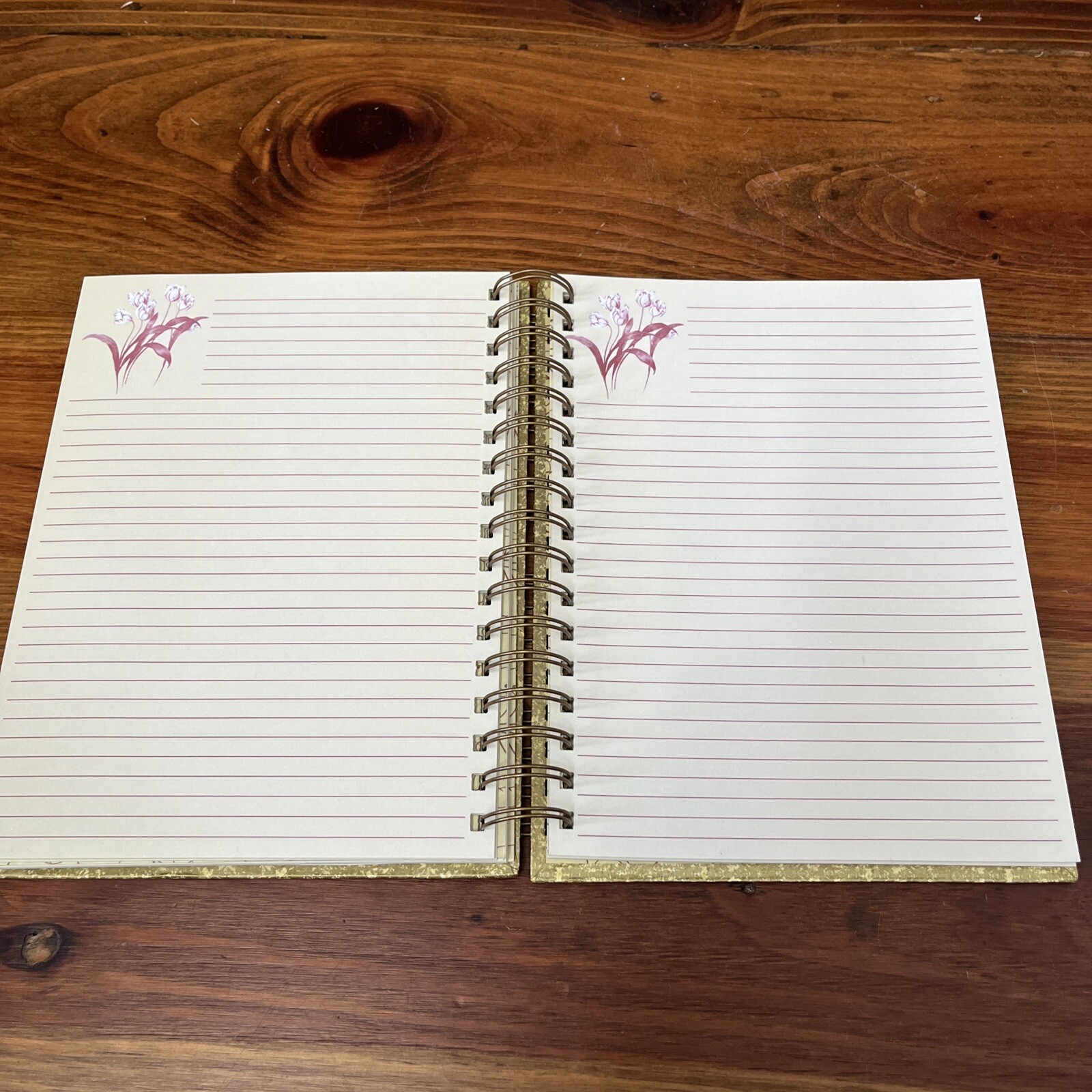 Spiral Journal/Notebook Lined Journal with Back Pocket and Hardcover 8.5″ X 6.4