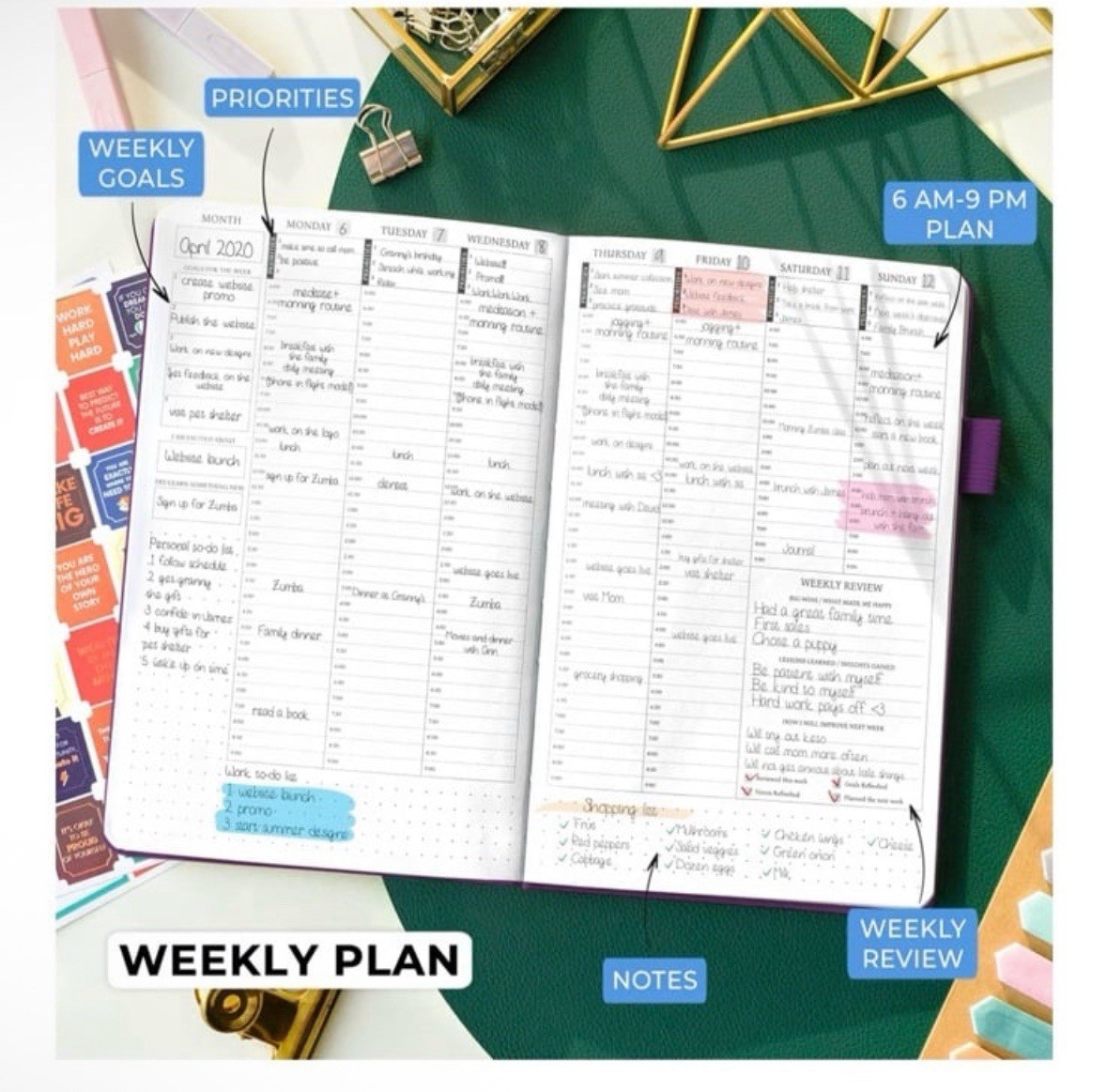Legend Planner | Hourly Planner 2026 | A5 5.5×8.3 | Purple | SEALED