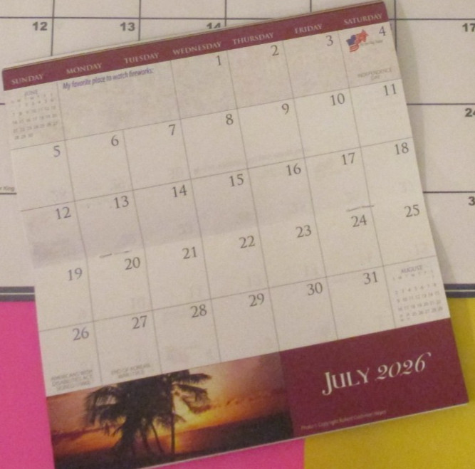 LOT of 2 – 2026 MONTHLY 11X17″ BLUE DESK PAD CALENDAR & VETERANs Pocket 7X3.5″