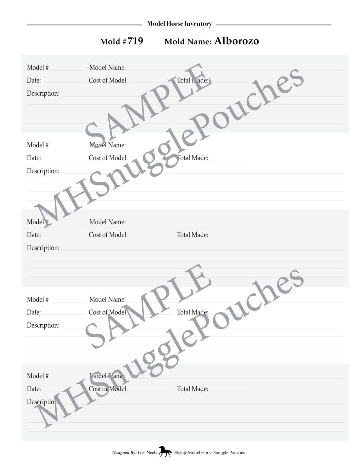 197 pg.DIGITALdownload .PDF TRADITIONAL Breyer Model Inventory 8.5×11 Organizer