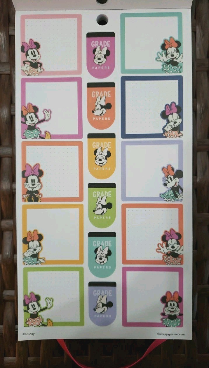 Happy Planner Disney All Smiles Minnie Mouse Teacher VALUE PACK STICKERS 767 Pcs