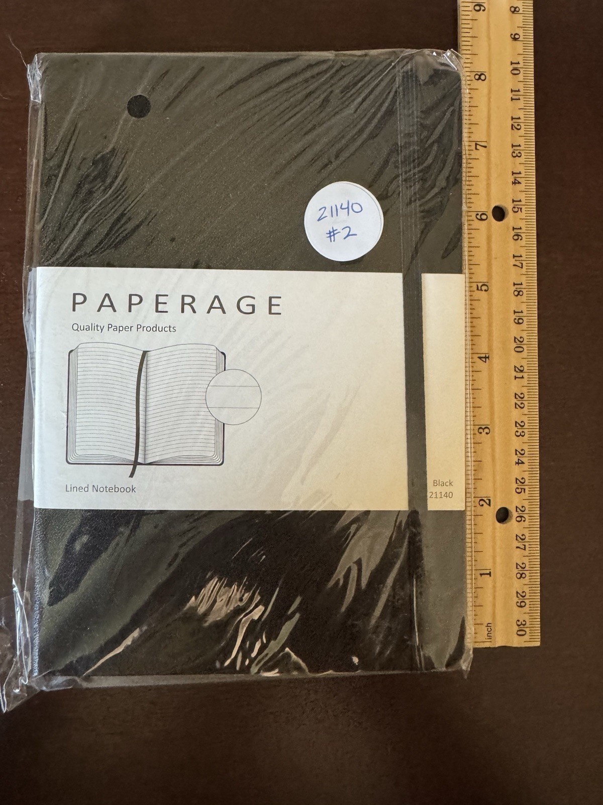 PAPERAGE Lined Journal Notebook, (Black), 160 Pages, 160 Black