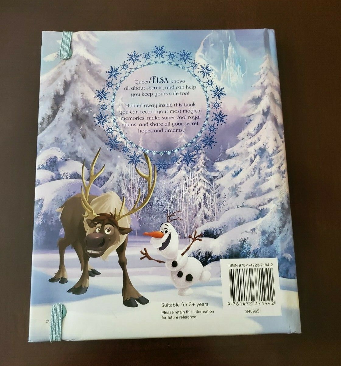 NEW DISNEY FROZEN ELSA’ BOOK OF SECRETS JOURNAL HARD COVER PICTURES