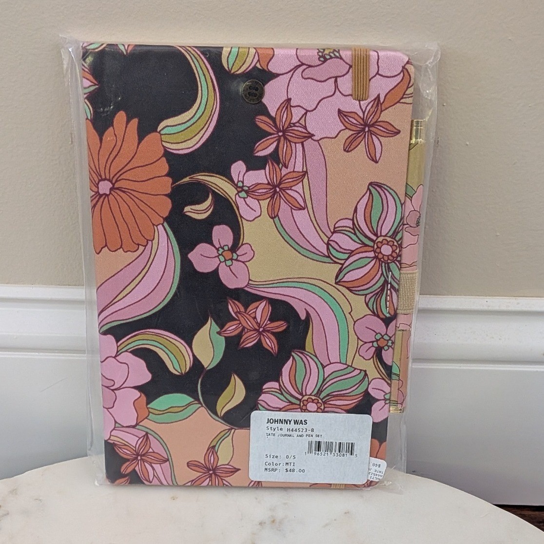 New Johnny Was Tate Journal and Pen Set Floral Multi H44523-8 Boho Retro $48