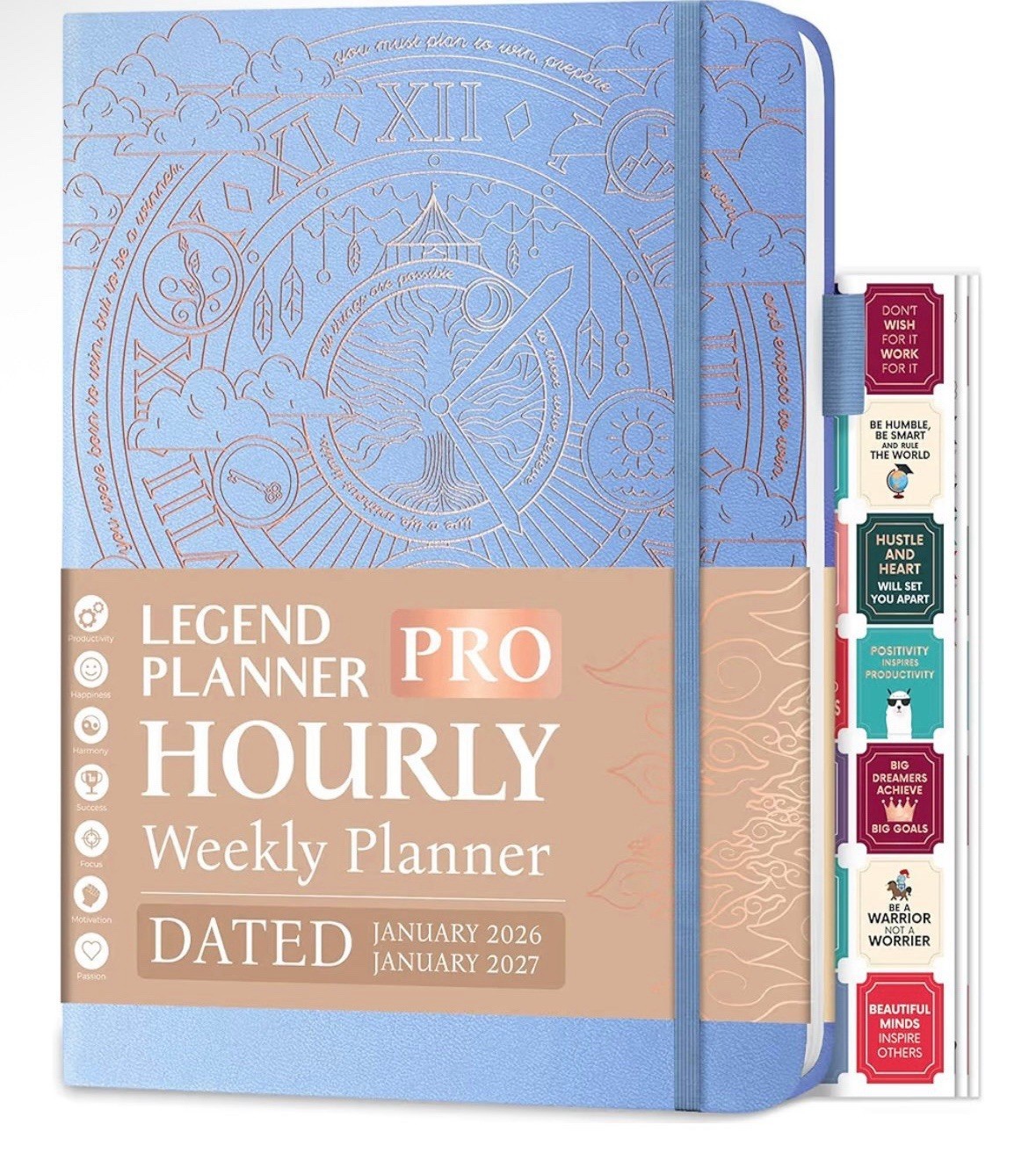 Legend Planner | 2026 PRO HOURLY Weekly Planner Set | Periwinkle 8.5×11 | SEALED