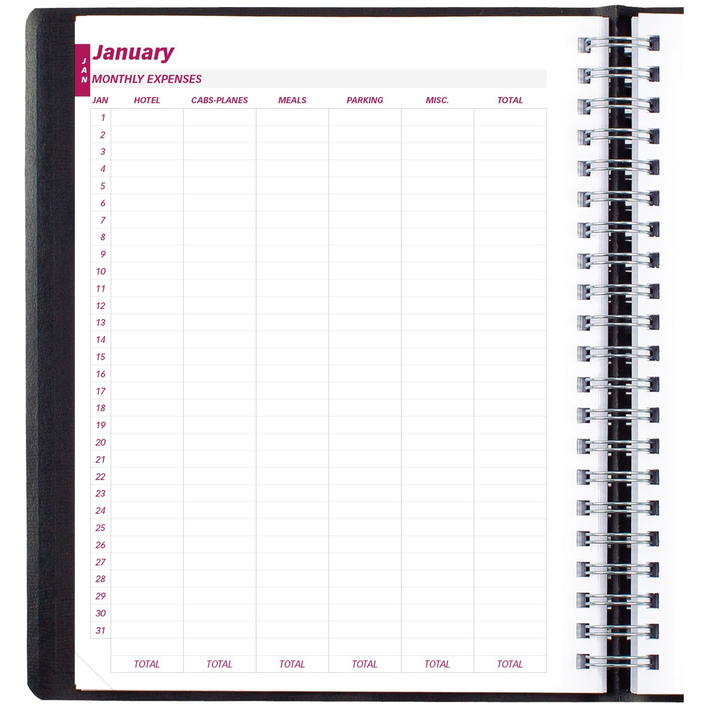 Brownline 2027 CB965.BLK Daily Planner Appointment Book, 8-1/2 x 11″