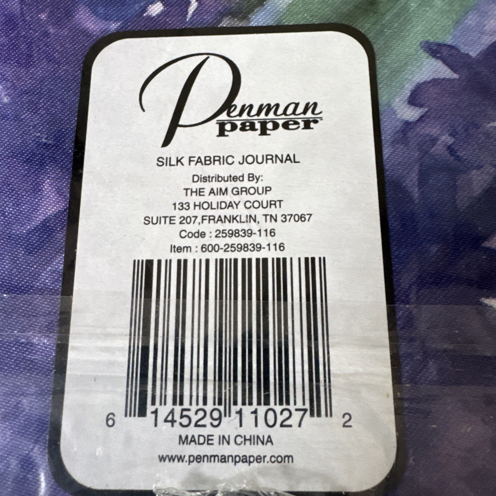 Silk Fabric Journal 7”x7” Penman Paper with Real Dried Flowers 80 Lined Pages