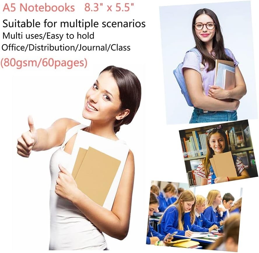 32 Pack Notebook Journals for Travelers, Students and Office, Writing Diary S…