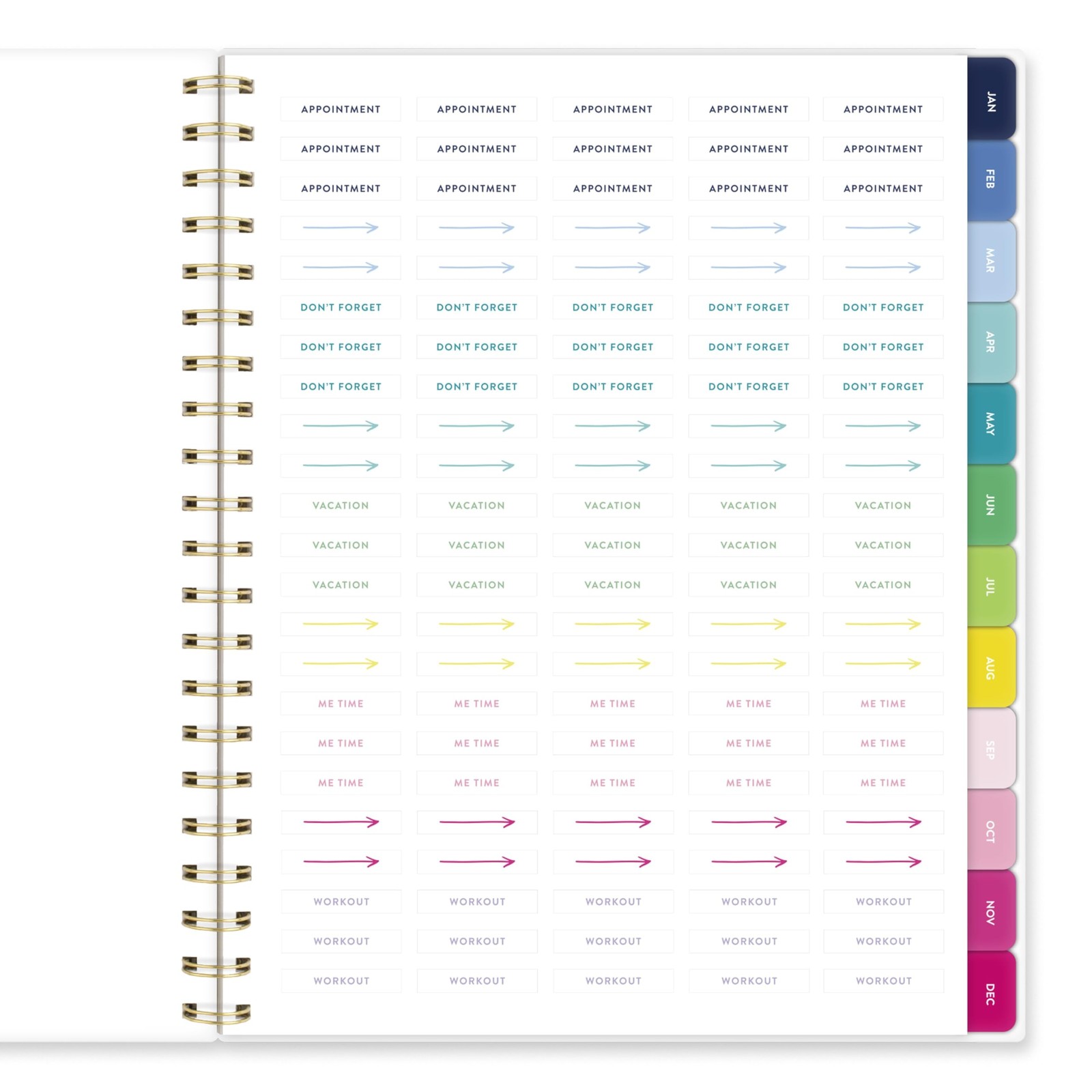 Planner 2026-2027 Weekly & Monthly Academic 12-Month July-June, 8-1/2″ x 11″,…