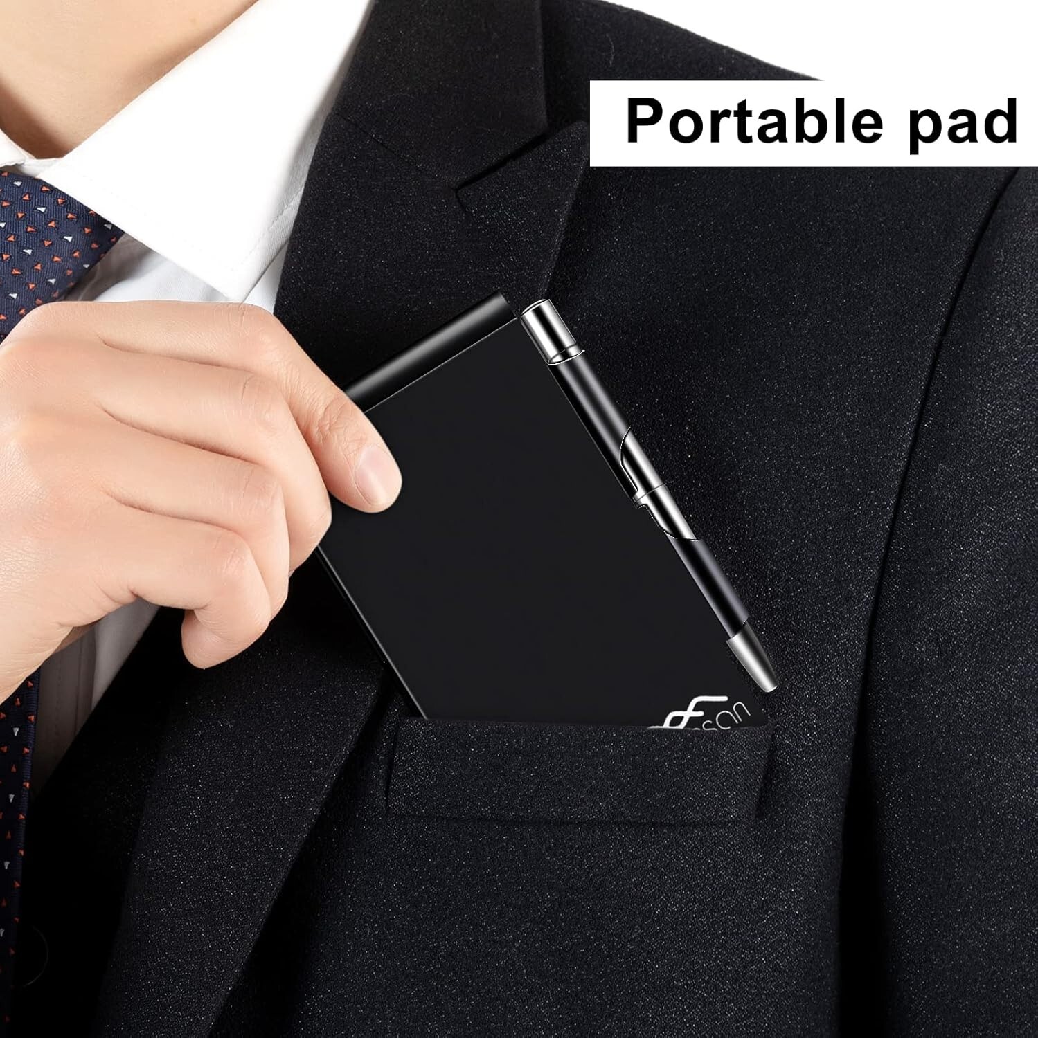 Stylish Mini Pocket Notepad with Metal Cover and Refillable Pen – 60 Sheets