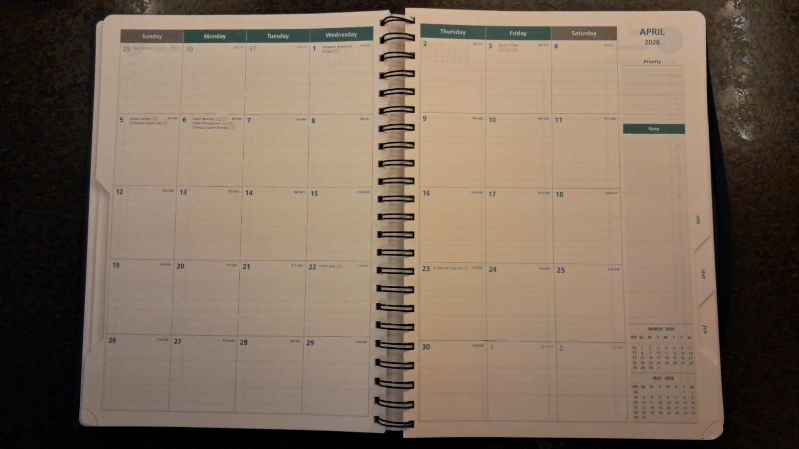 BEZEND Appointment Book 2026 Daily Planner, Quarter-Hourly 8.75″ x 12″ XL
