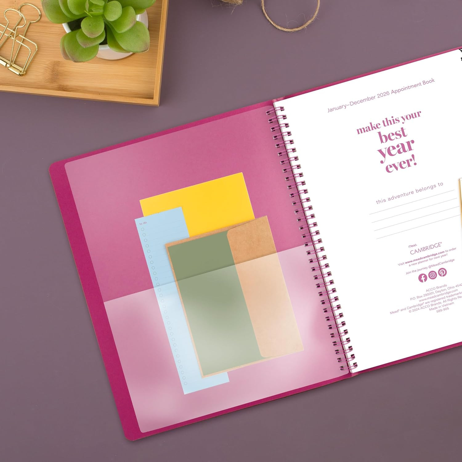 2026 Appointment Book Planner, Weekly & Monthly, 8-1/2″ x 11″, Large, Hourly, Fl