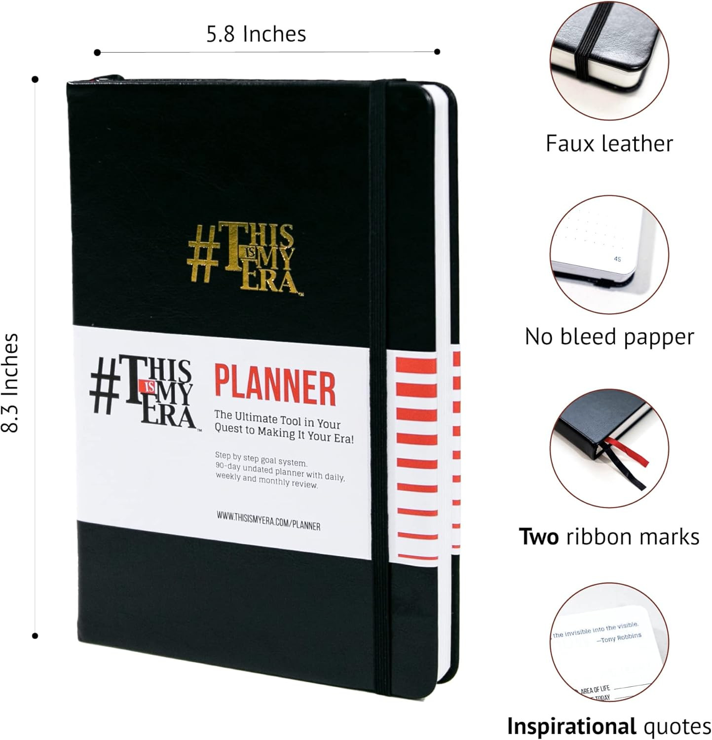 This Is My Era, 90 Day Planner, 2026 Daily Planner Undated, Weekly Planner, Hour