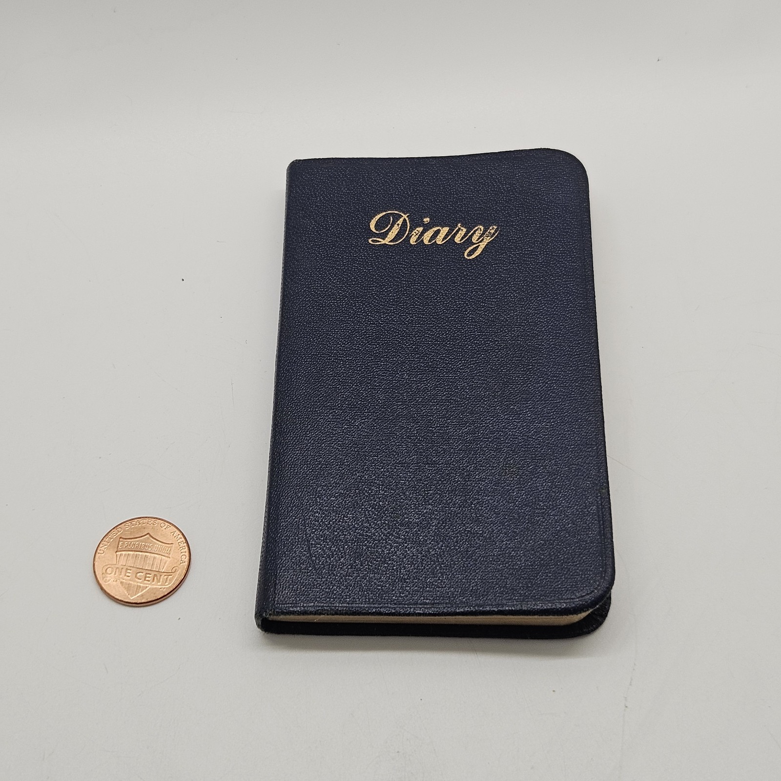 Vintage pocket diary or memorandum book with sections for appointments,…