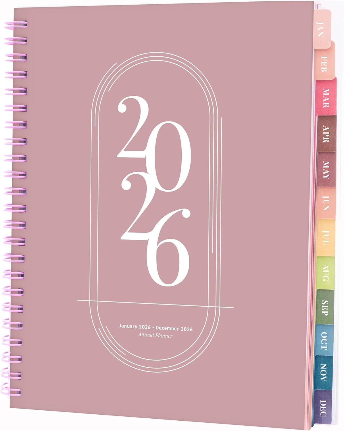 Durable 2026 Calendar Planner with Holidays, Goals, & Generous Writing Space
