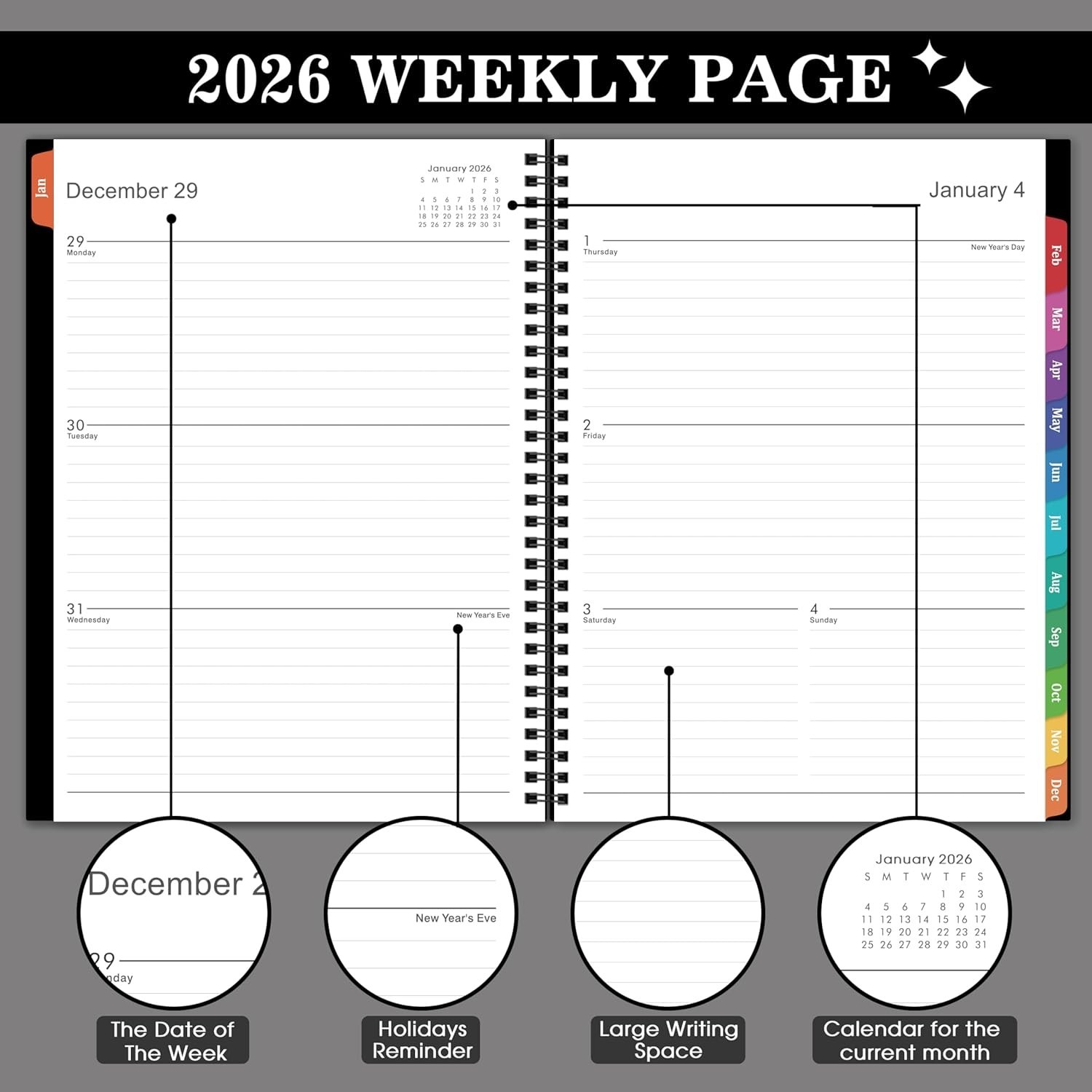 2026 Appointment Book/Planner – 8.2″ x 11″, Daily Planner 2026 from Jan. 2026…