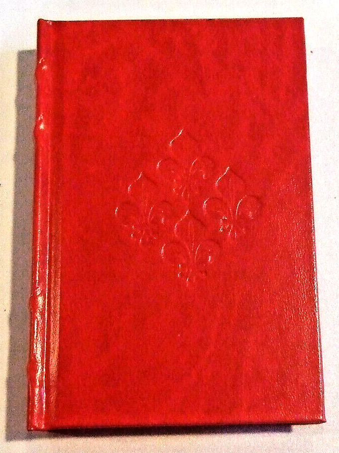 Red Embossed Fleur De Lis Lined Hardcover Journal by Penman Paper – NEW (#2)