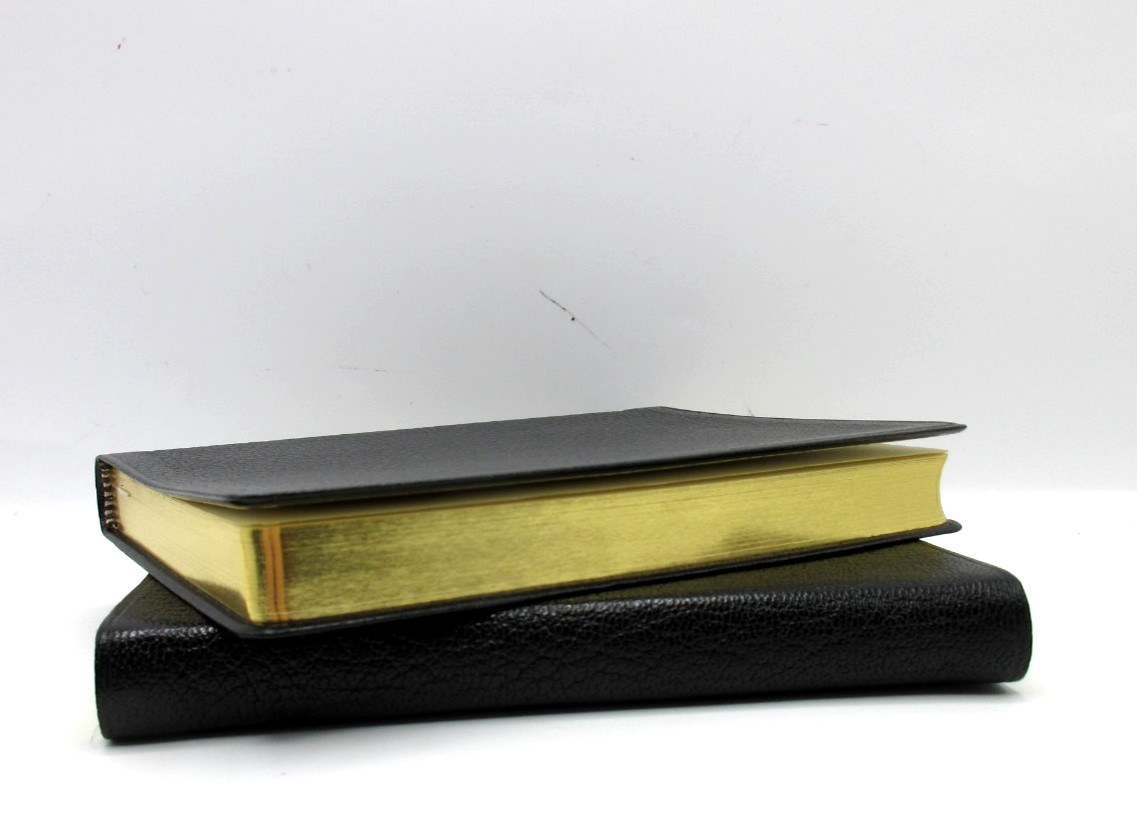 Graph Grid Lined Squared Paper Pages Journal 4×6″ Leather Cover BLACK