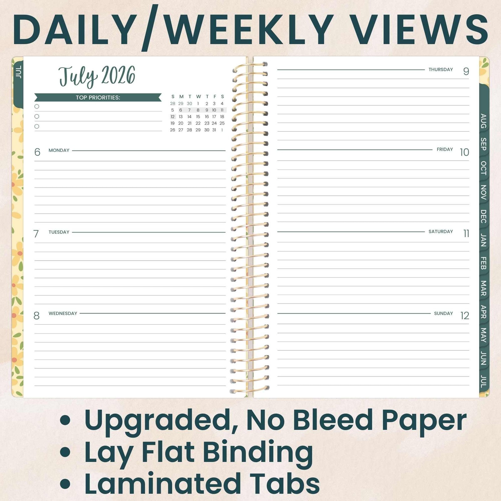 2026-2027 Planner – Academic Year Monthly & Weekly Soft Cover Planner For Women