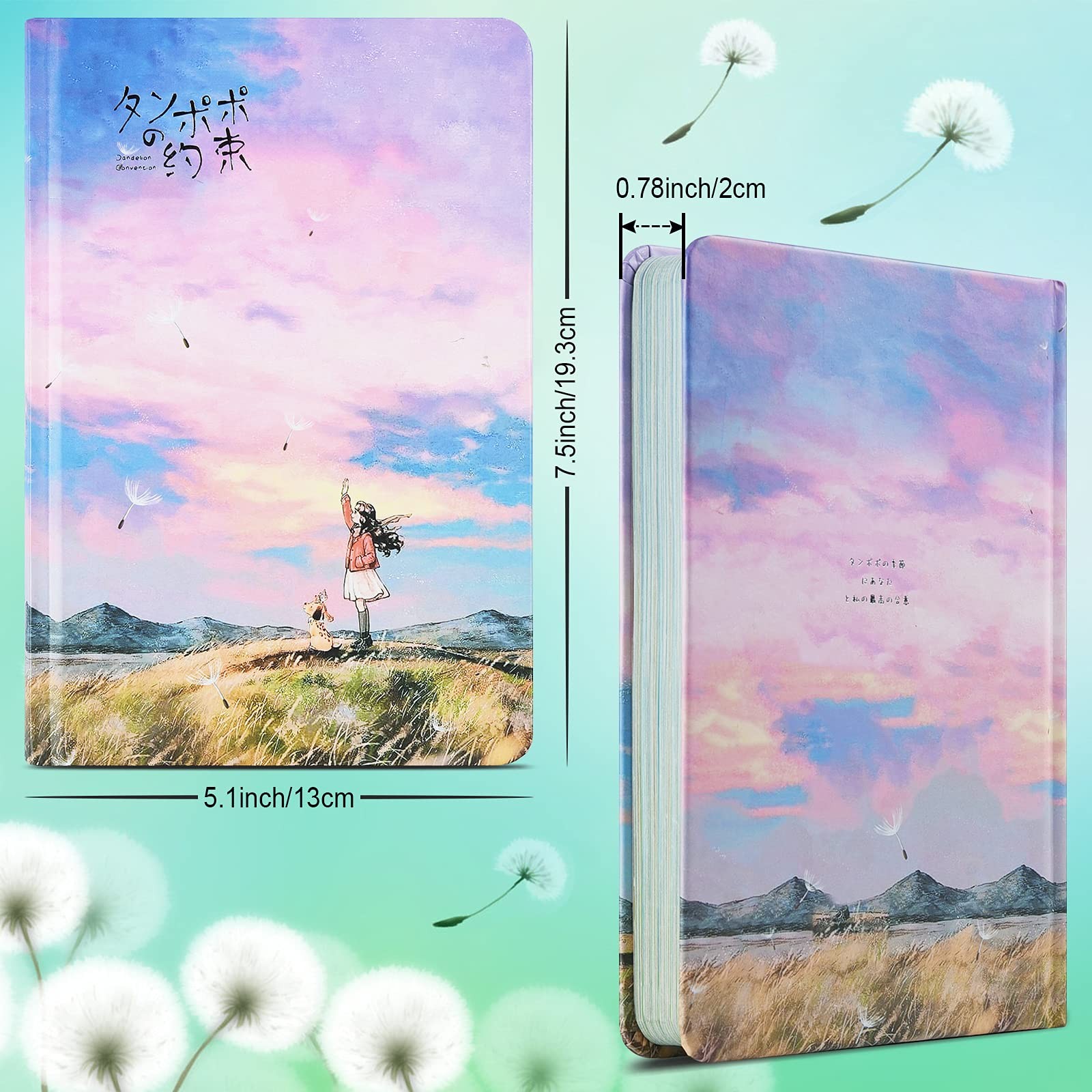Asten Colorful Blank Journal, Writing Journal 5.1×7.5inch, Hello, Future