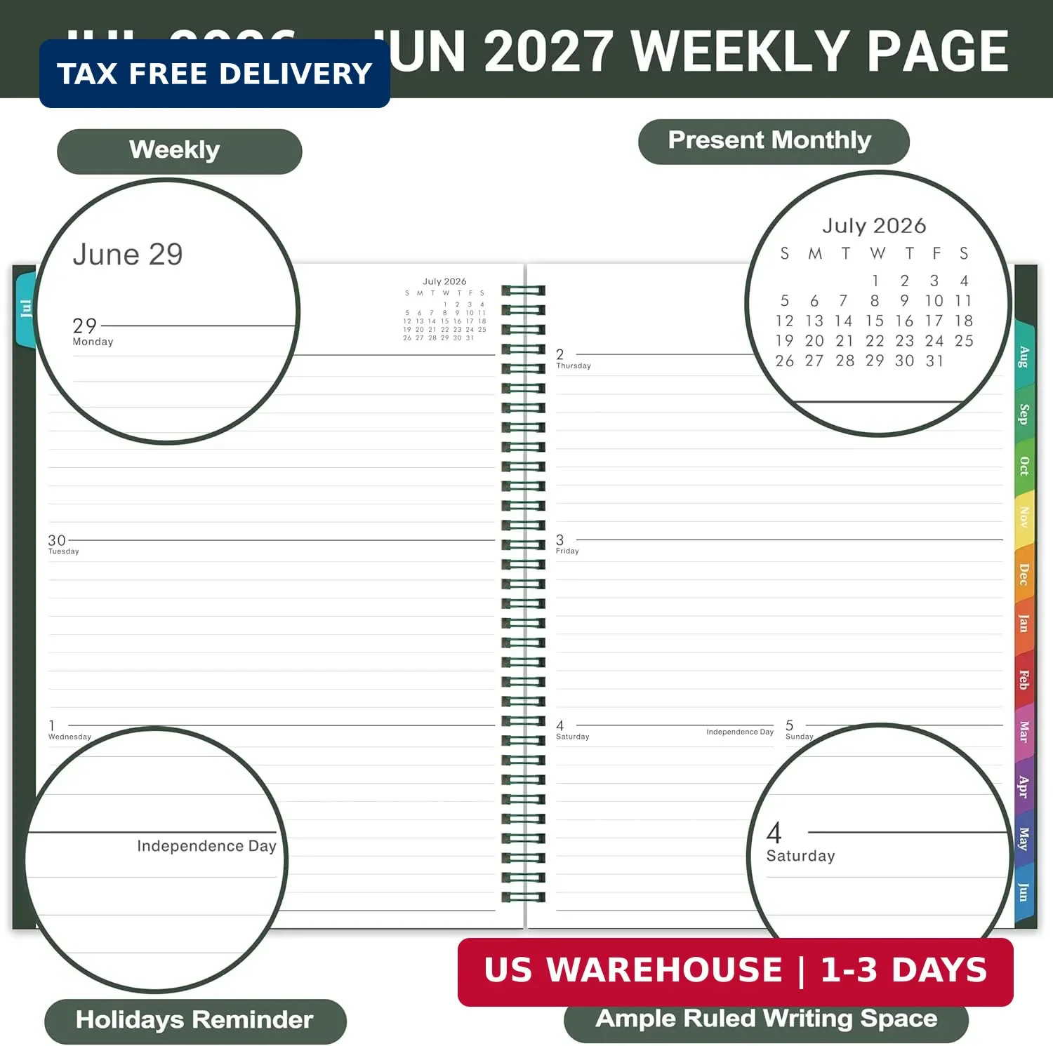 2026-2027 Planner – 2026-2027 Planner Weekly and Monthly, Jul. 2026 – Jun. 2027