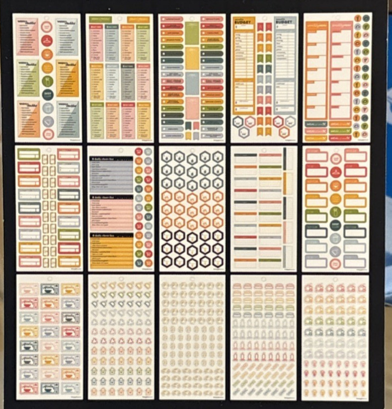 Happy Planner Stickers Daily Chores Value Pack 1403 Pieces Clean House Checklist